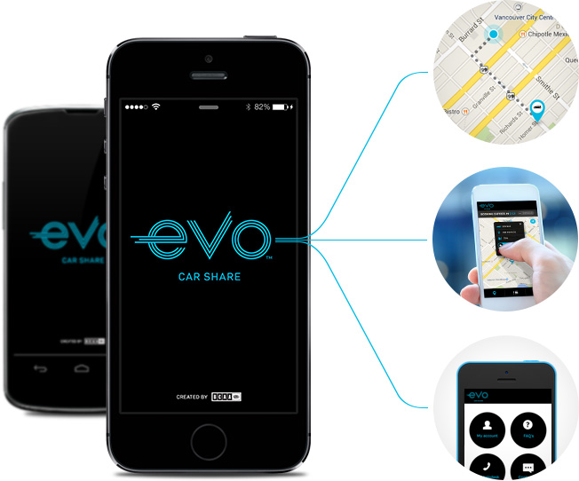 Car Share From Anywhere Get the App Evo Car Share