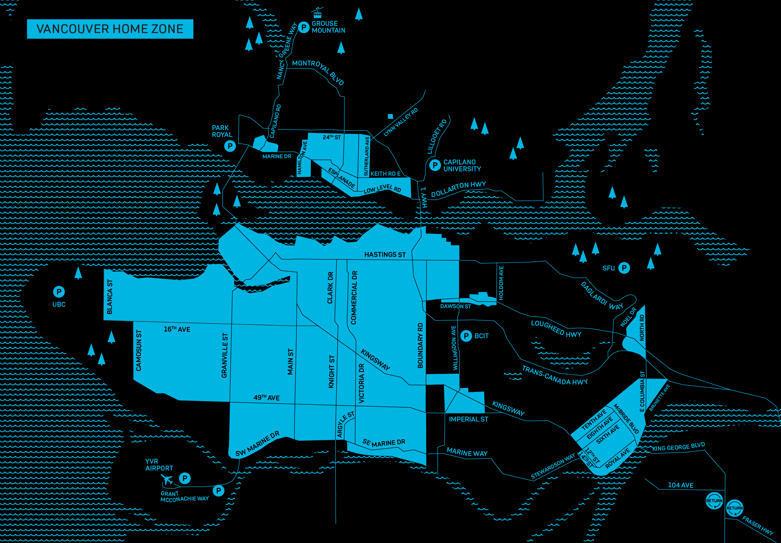 Evo Home Zone Map