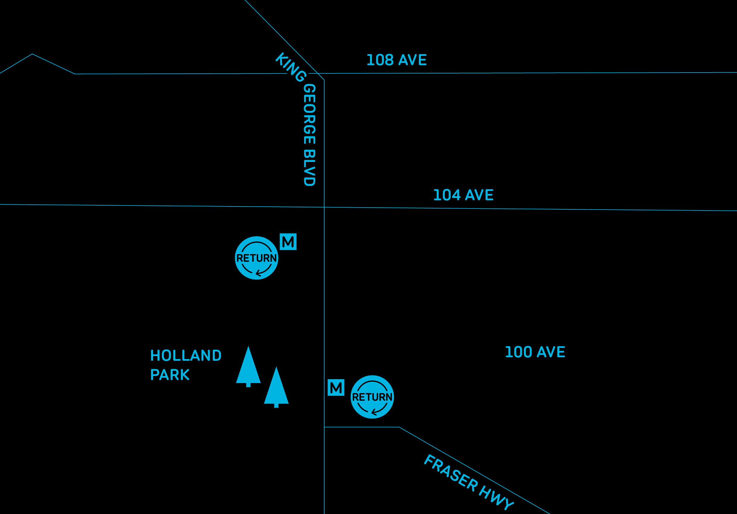 Surrey Evo Return map